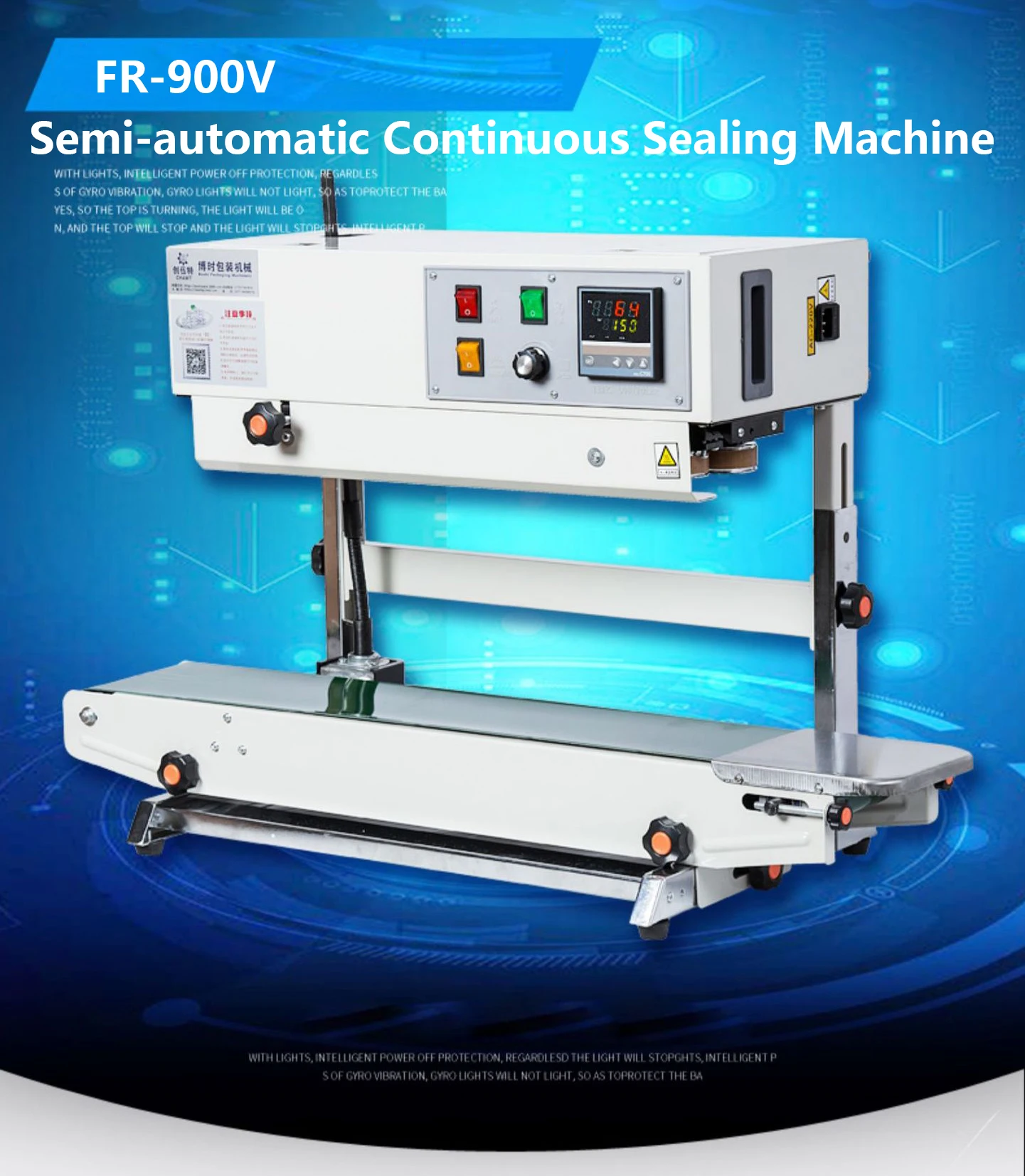 Fr900 Continuous Band Sealer Automatic Horizontal Band Sealer 110v