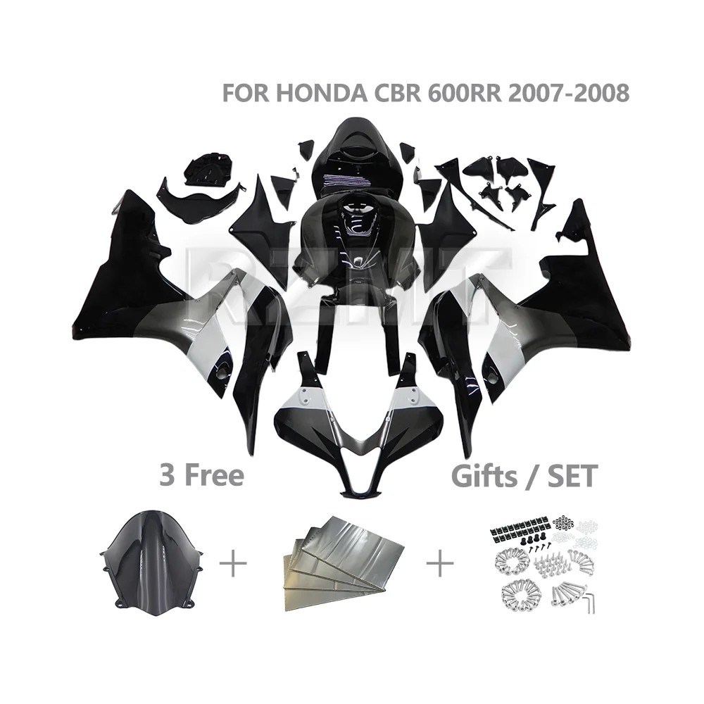 Customized ABS Injection Plastic FOR HONDA CBR600RR 2007 2008 CBR 600RR CBR600 Motorcycle Fairing Kit Body Parts Set H0607-103a