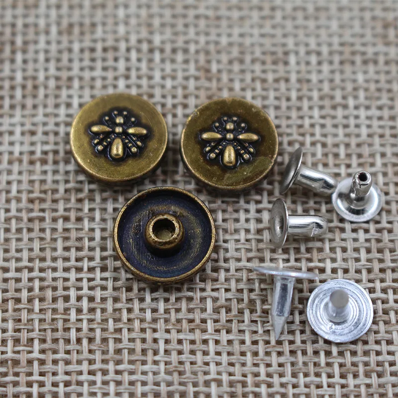 Manufacture Bee Pattern  Metal Jeans Suitcase Rivet for Garment and Handbags