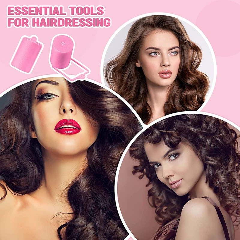Factory Direct Sale 4.8cm Diameter Soft Foam Hair Rollers Sleeping Sponge Hair Rollers No Heat Hair Curler Roller
