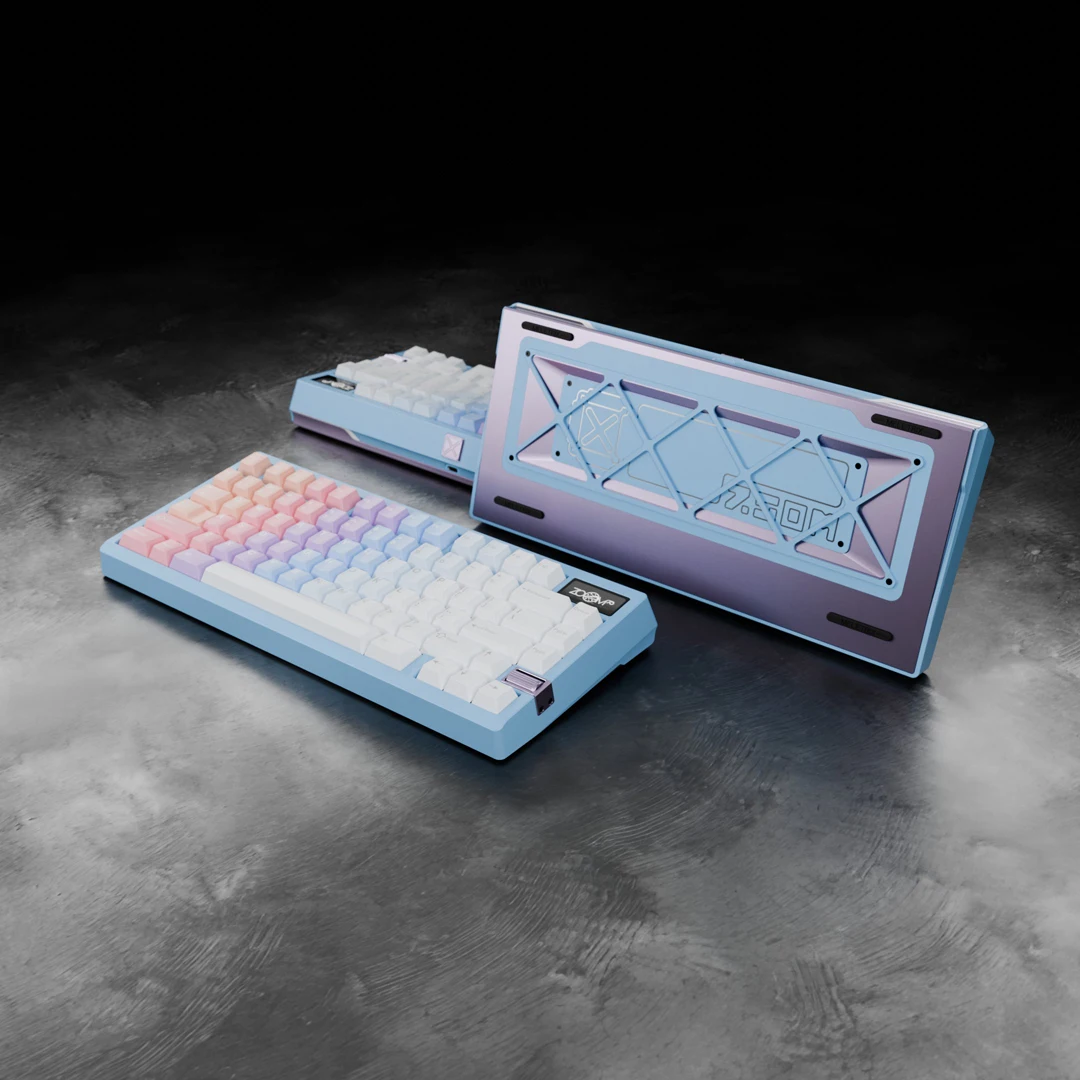 MELETRIX ZOOM75 TIGA tri-mode Milk tea