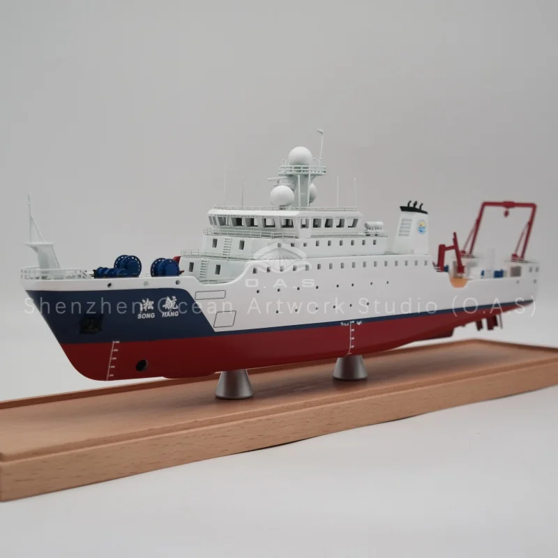 【L】O.A.S Upravený inženýrský model lodě 45 cm Ručně vyrobený model lodě z továrny Dárkové věci z oblasti vědy a techniky