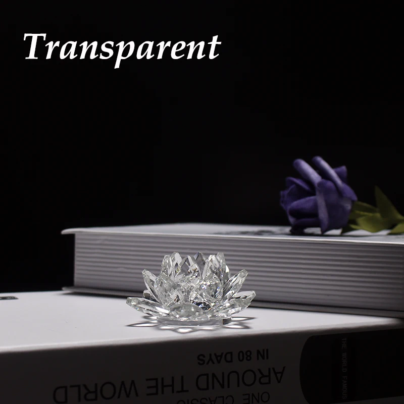 product jy wholesales k9 clear crystal glass candle candlestick holders stick for decor crystal lotus flower candle holder-7