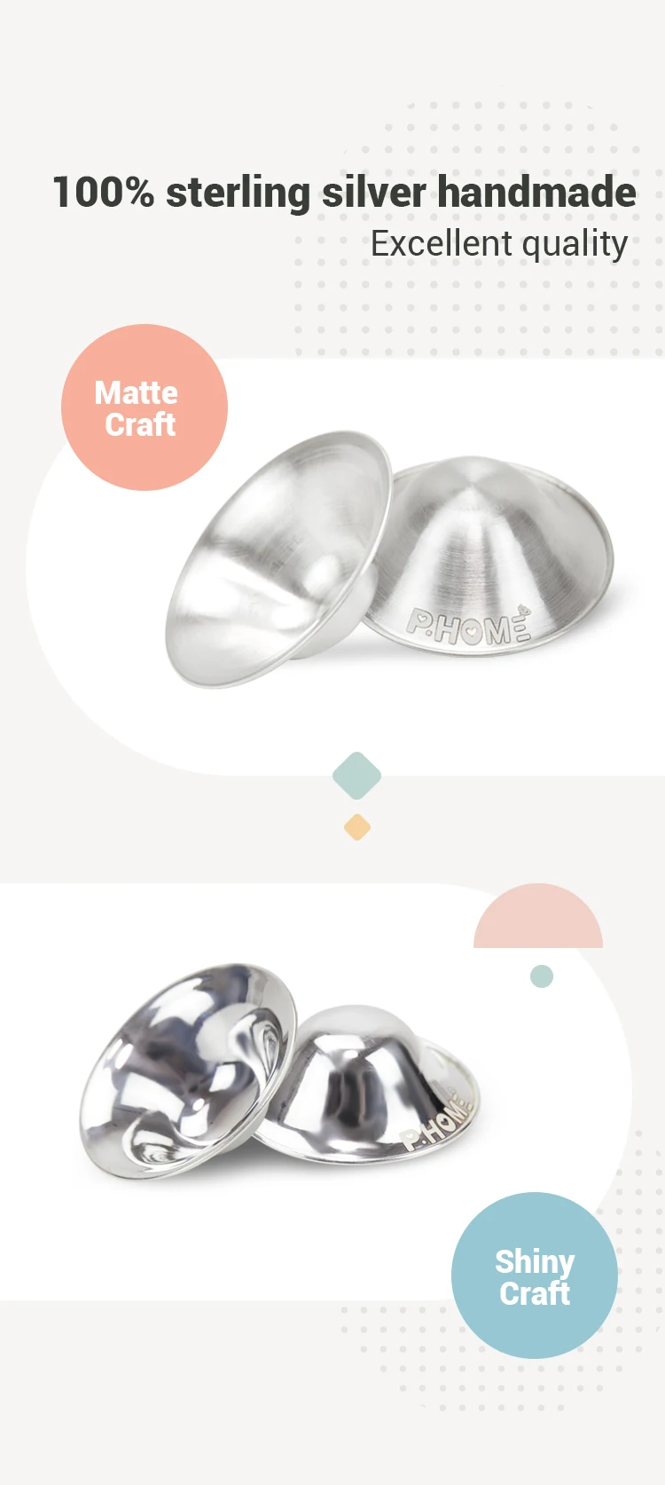 Eu Reach 999/925 Nursing Silver Cup Breastfeeding Silver Cups Reuse