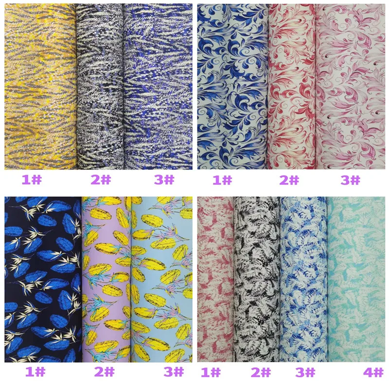 Оптовая продажа тканых платьев на заказ Тропический цветочный цифровой принт Challis из 100 искусственного шелка