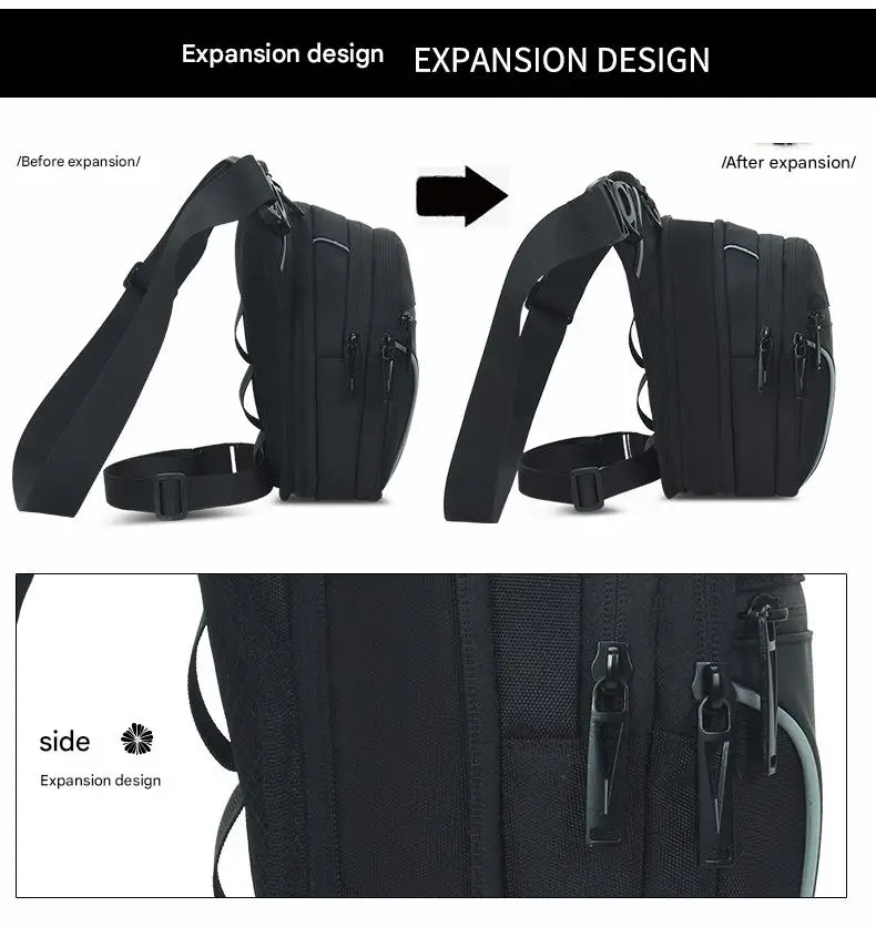 Multi-Function Outdoor Sports Chest Bag for Water-Repellent Motorcycle Luggage Saddlebags Leg Bag Mobile Phone Storage for