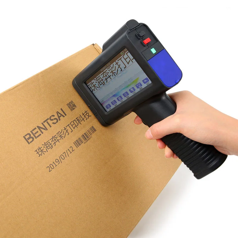 BENTSAI advanced 4.3 inch touch screen coding machine inkjet printer for close leather glass ball metal printing etc.