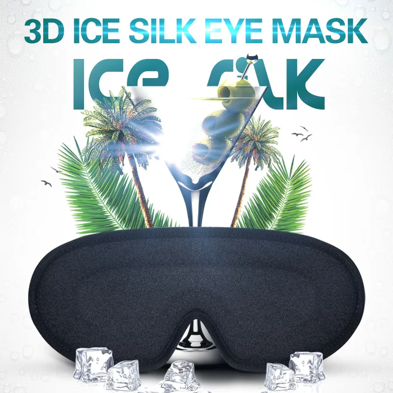 Silk Eye Mask 3D Contoured Cup Blindfold for Total Darkness