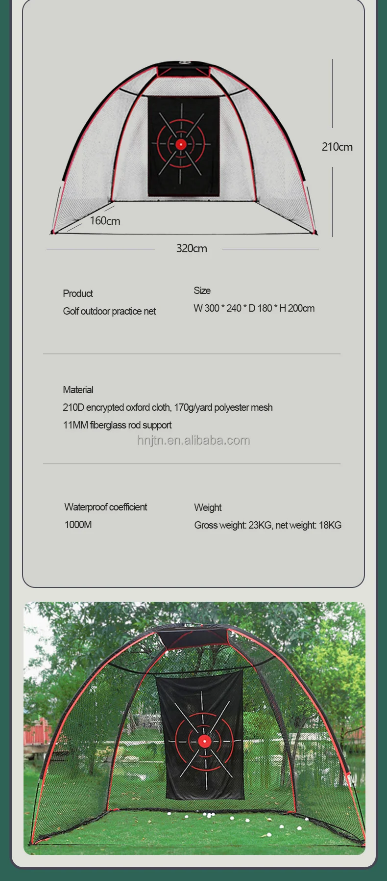 Pop Up Golf Chipping Net Golf Practice Nets And Cage Backyard Driving