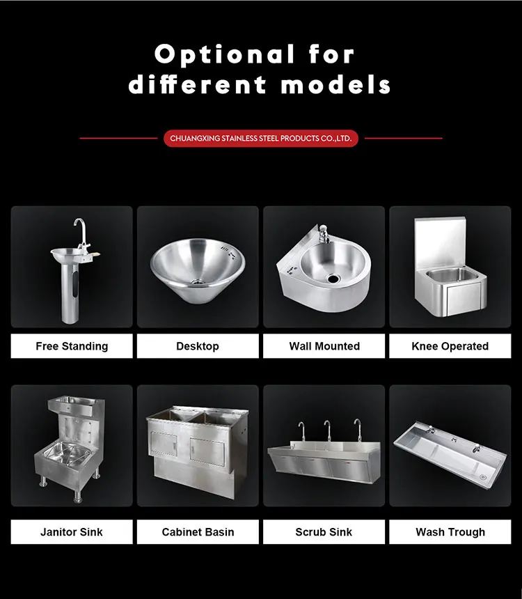 Portable Compact Medical Sink Unit 304/316 Stainless Steel Freestanding Hand Wash Basin for Field Hospitals