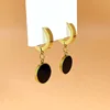 778 oval black shell gold