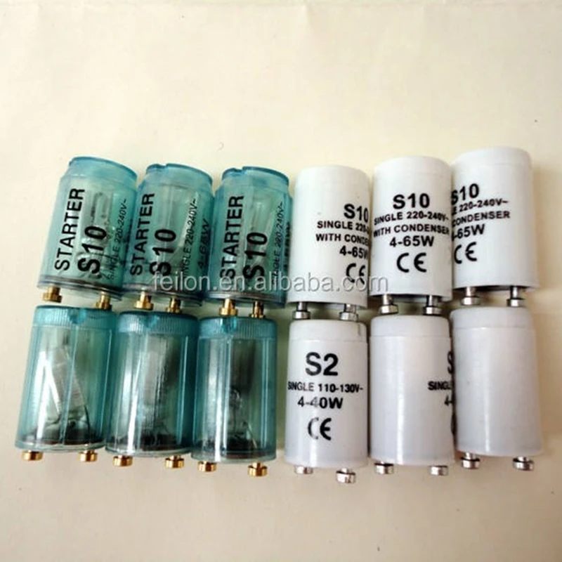fs-10 tube light starter s10 4-65w/s2