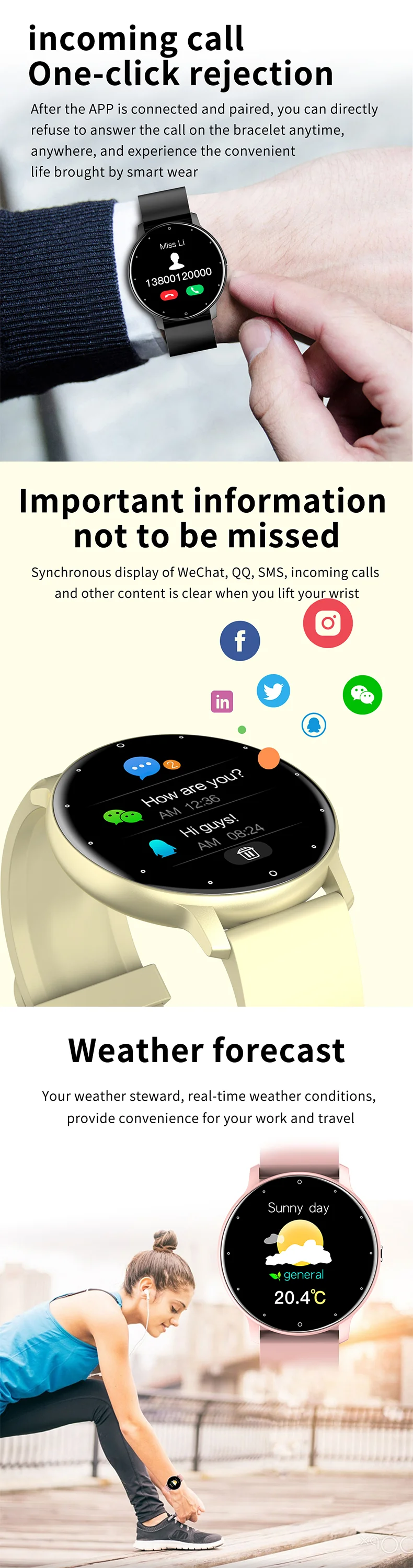 Smart Sports Watch Mat Häerzfrequenz A Schlofmonitor_voghion.com