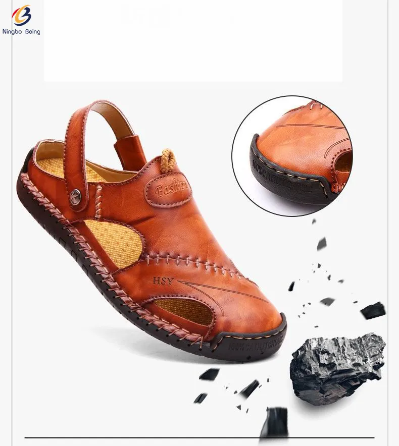 Wholesale Closed Men Leather Sandals Men Formal Shoe Men's Shoes Casual ...