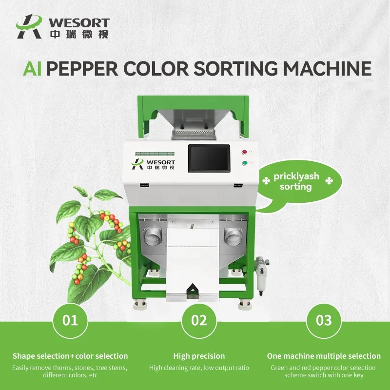 Mini Electronic Optical Color Sorter for Sale by Wesort Manufacturer