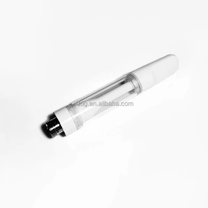 Full ceramic cartridge glass tank press tip cbd vape 05 ml ceramic vape cartridge