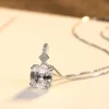 White necklace white stone