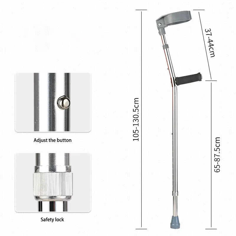 Elbow Walking Stick Cane Telescoping Adjustable Medical Elbow Crutches