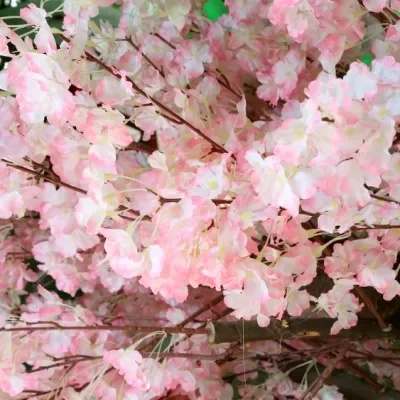 Большое искусственное цветущее растение вишни на заказ искусственный шелк розовое и белое дерево для свадебного