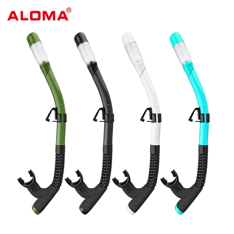 Aloma Diving snorkel Training dry top silicone training snorkeling for freestyle scuba diving snorkel