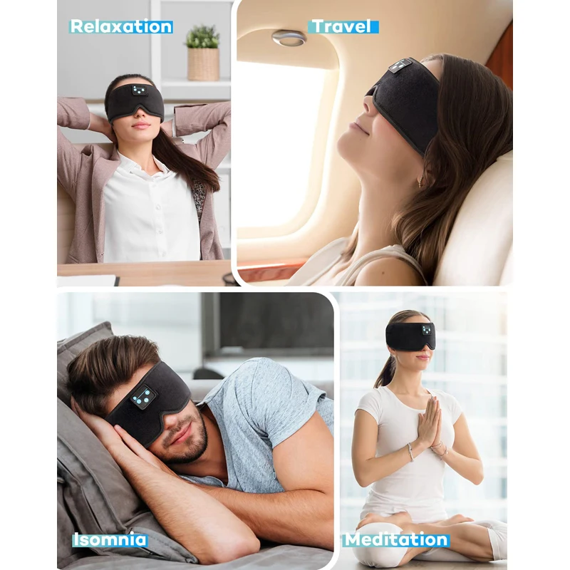 Enjoyingu2122 - Maschera Per Dormire Con Cuffie Bluetooth Integrate - Sweet Homy