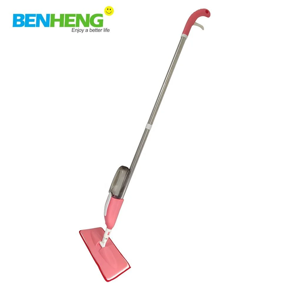 BENHENG BSCI Factory 360 Rota Microfiber MOPting Rod Flat Mop with Sprayer for Kitchen Wood Floor Cleaning Mop