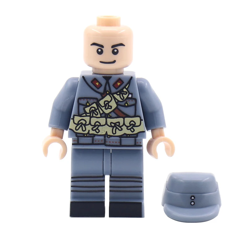 Mini Military WW1 WW2 Figures German US Army Tank Commando Soldier With Weapons Guns Swat Building Blocks Kids Toy