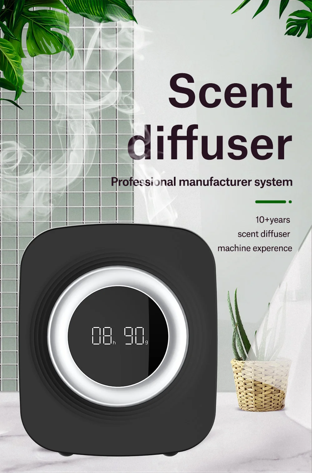 200ml Commercial Hotel Collection Whole House Scent Diffuser Bluetooth