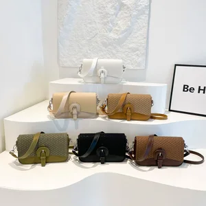 High Quality Underarm Bag 2026 New Popular Splicing Single Shoulder Crossbody Bag Versatile Small square Bag for Women