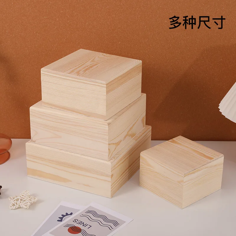 Factory Wholesale Customized Wooden Box Handmade Make Solid Wood Storage Boxes
