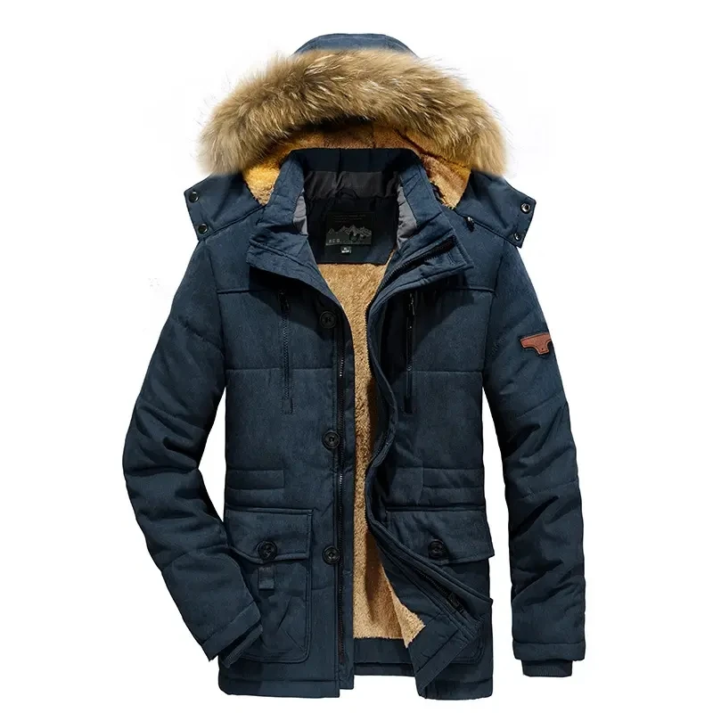 Custom Parka Jacket Men's Hooded Warm Coat Sports Winter Jacket ...
