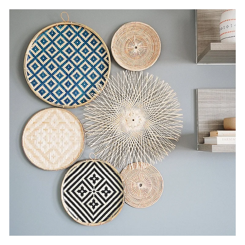 Wand Dekoration Wicker Wall Art Home Decor Hanging Wall Decor Rattan