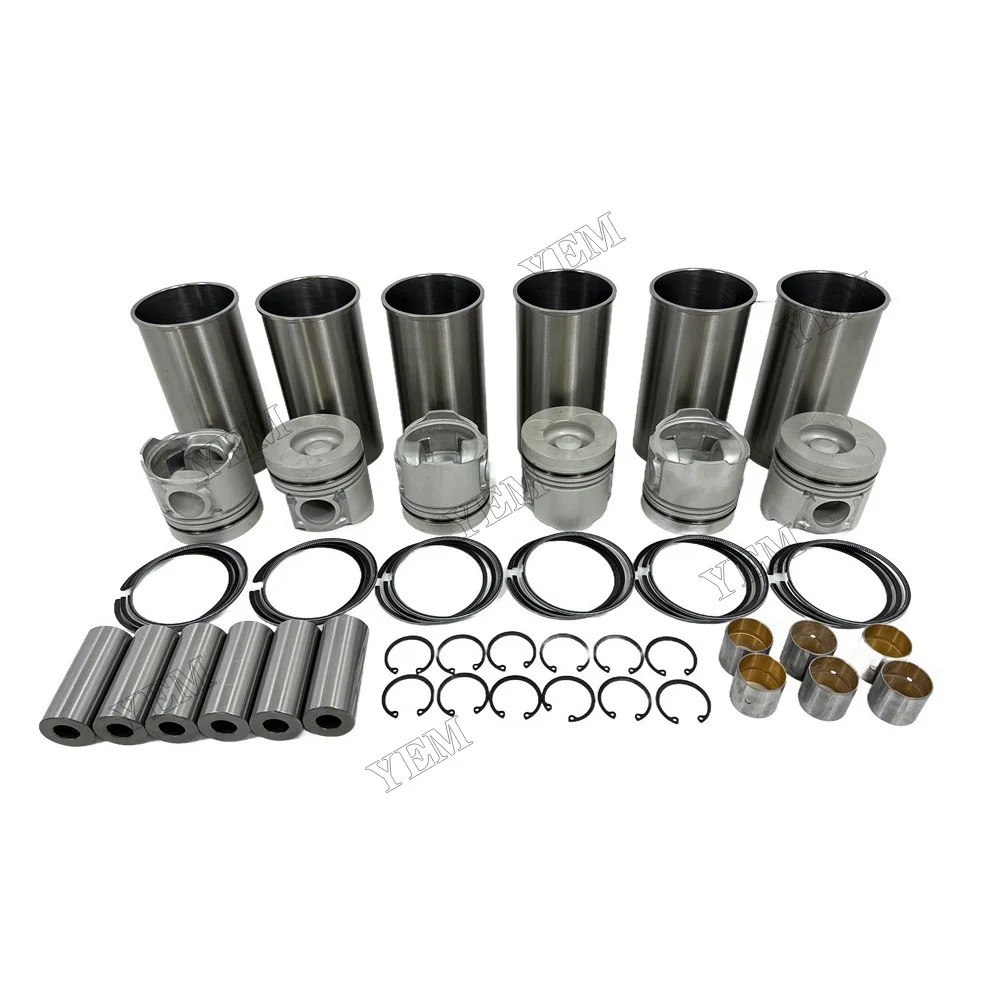 Cylinder Liner Kit Compatible for Doosan / for Develon DB58 Industrial Engine Parts 6