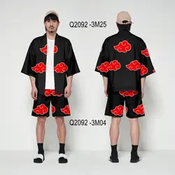 Cosplay naruto kimono three-quarter sleeve men