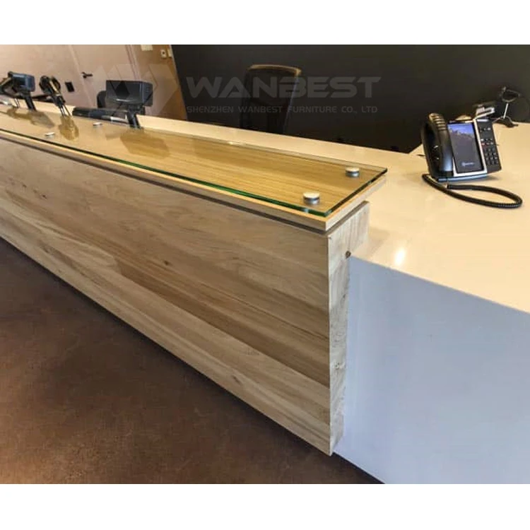 New Design 4 Meters Long Reception Desk Computer Table Nurse Station Reception Desk Furniture