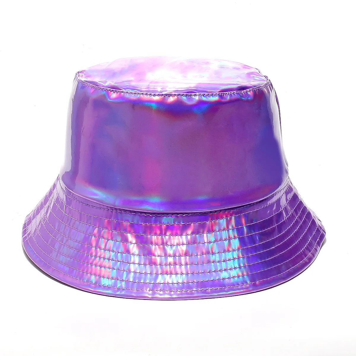 Luxury Fashion Purple Fisherman Cap with Gold Silver Embroidery display picture 3