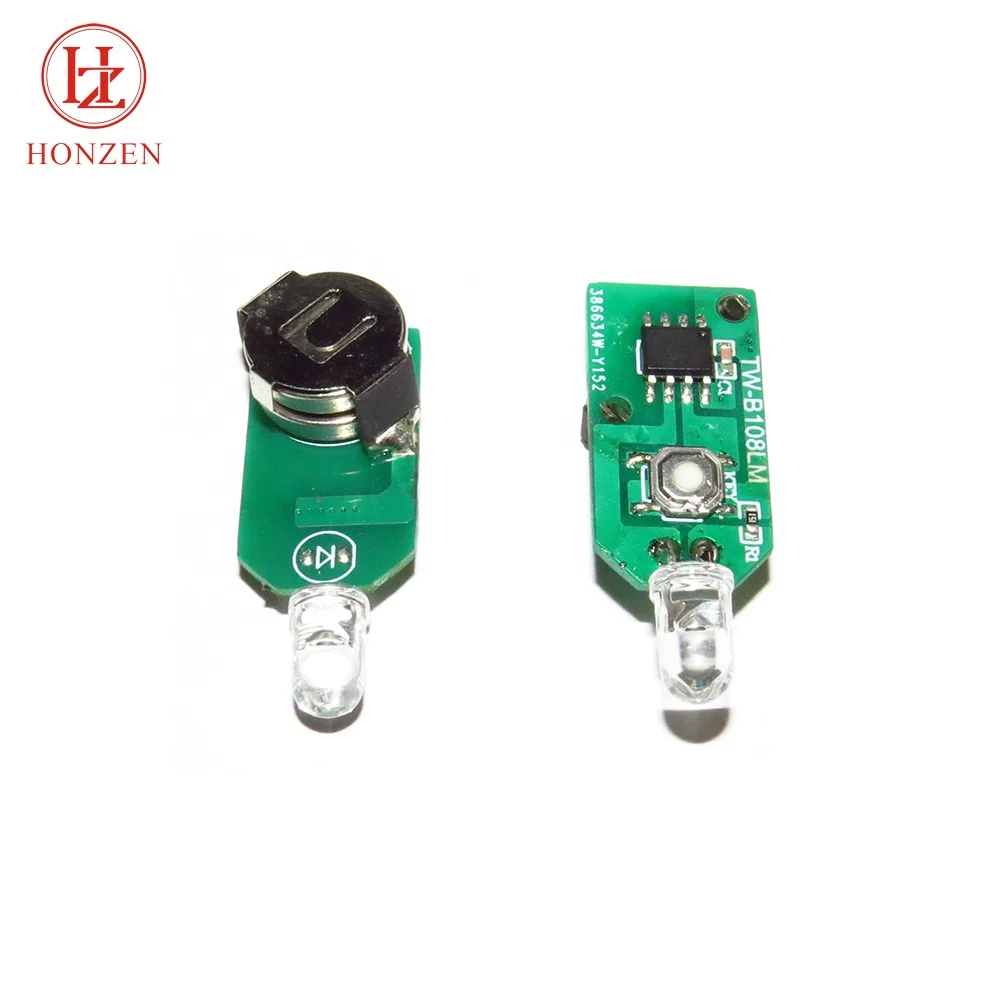 Single Button Operated Pcba Board Mini 3mm Led Diode Lights