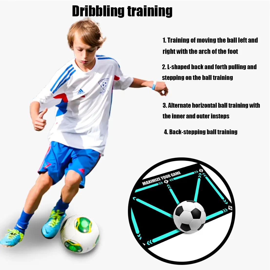 product football training mat diatom mud soccer footstep speed matt football team practicing mat soccer football training equipment-9