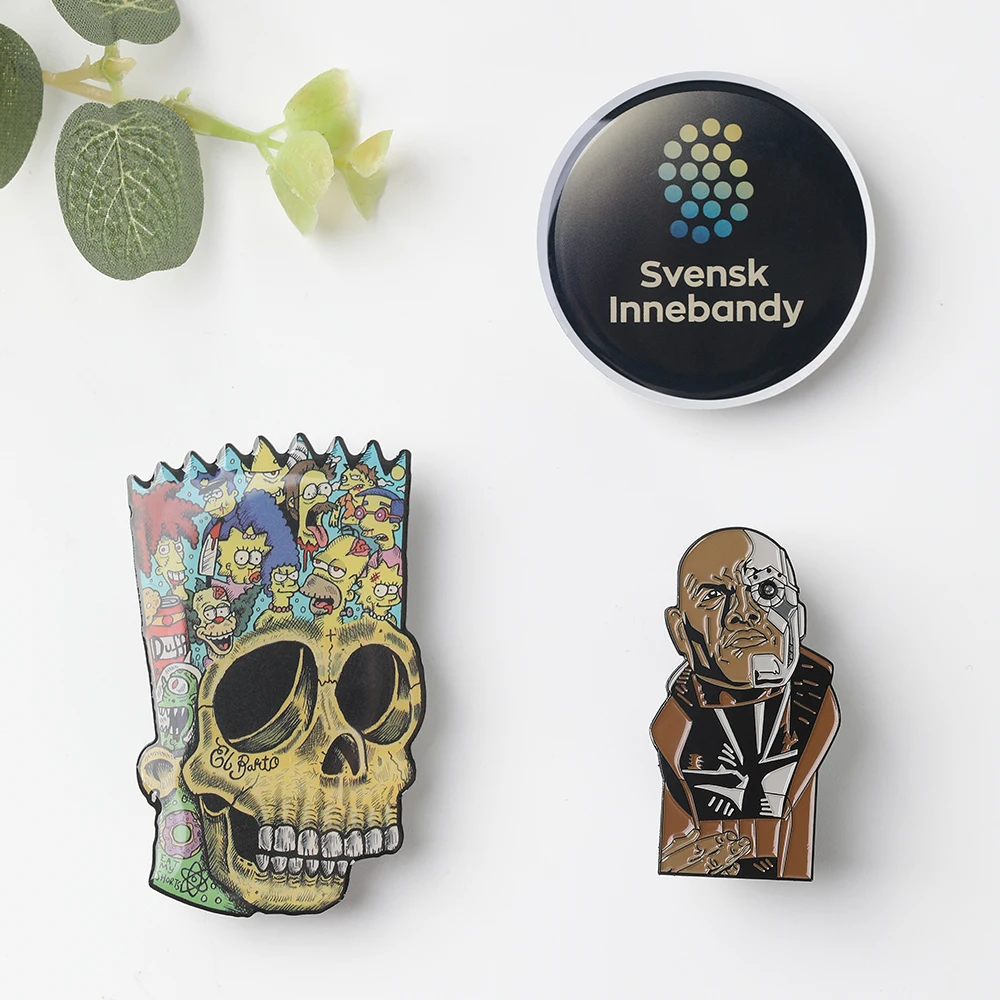 Die Stamping or Casting Electroplating Color Enamel Metal Lapel Pins