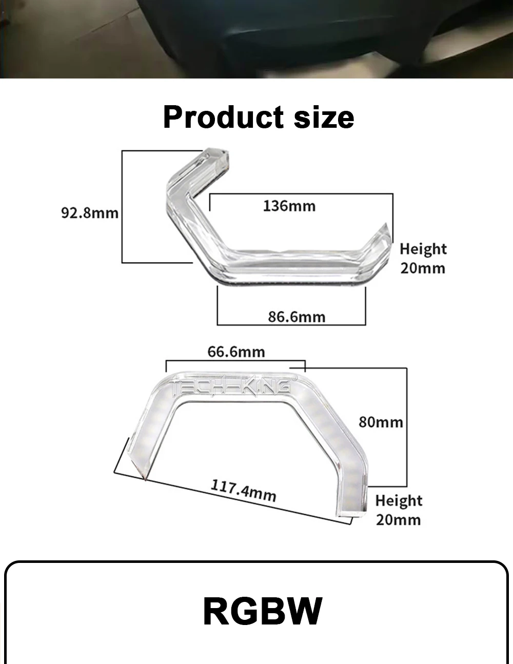 Car RGBW Chasing Iconic LED Angel Eye M4 for E90 F30 Car Lights Decoration Acrylic 3D LED Angel Marker Eye Control