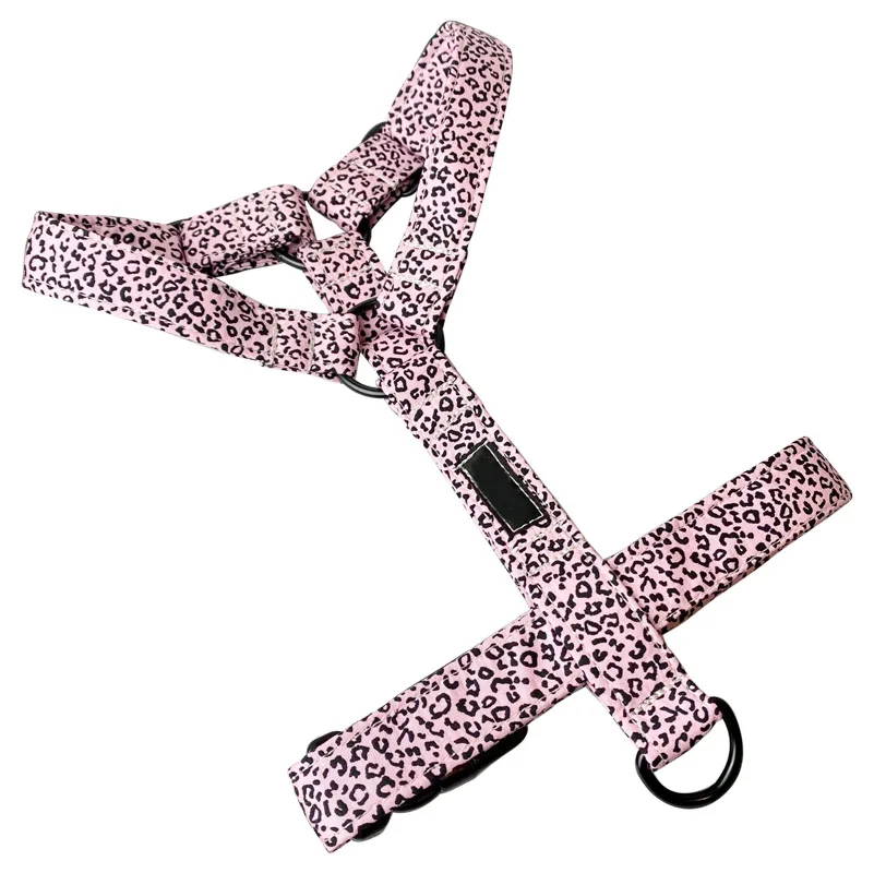 Customized Pet Harness 2022 Design Animal Leopard Printing Dog Harness