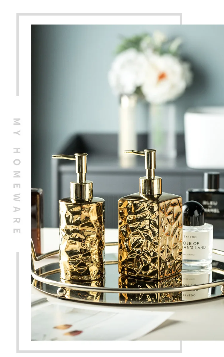 product elegant ceramic dispensers for hotels  clubs   press bottles for shampoo body wash hand soap  conditioner-10