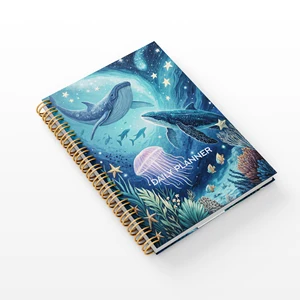 2026 Daily Planner with Wildlife Theme Kangaroo Koala Printed Cover Spiral Bound A5 Size for Bulk Orders