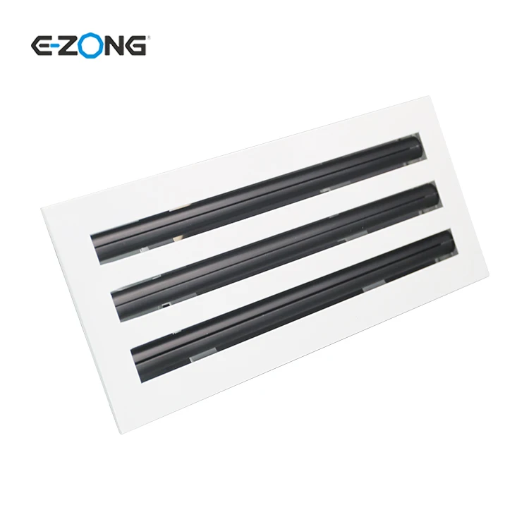 Modern AC Vent Cover - Standard Linear Slot Diffuser for Ceiling, Wall - HVAC air Vent - White Decorative Register Grille