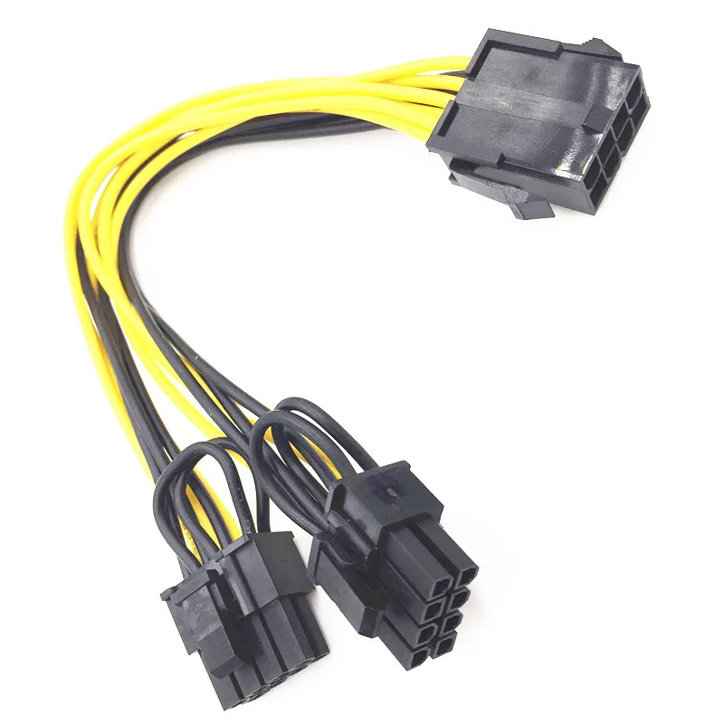 2 cavi di alimentazione maschio (PCI Express) da Molex a 6 pin PCIe – cavo di alimentazione 2 cavi di alimentazione maschio (PCI Express) da Molex a 6 pin PCIe – cavo di alimentazione