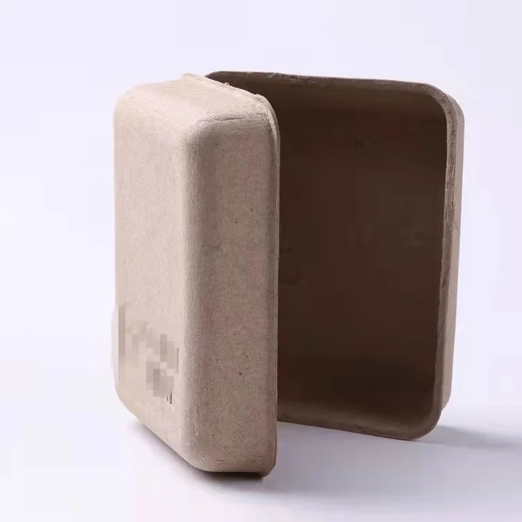 Sustainable Biodegradable Molded Pulp Packaging Box, Clamshell Box Custom Hardware Pulp Moulding Accept