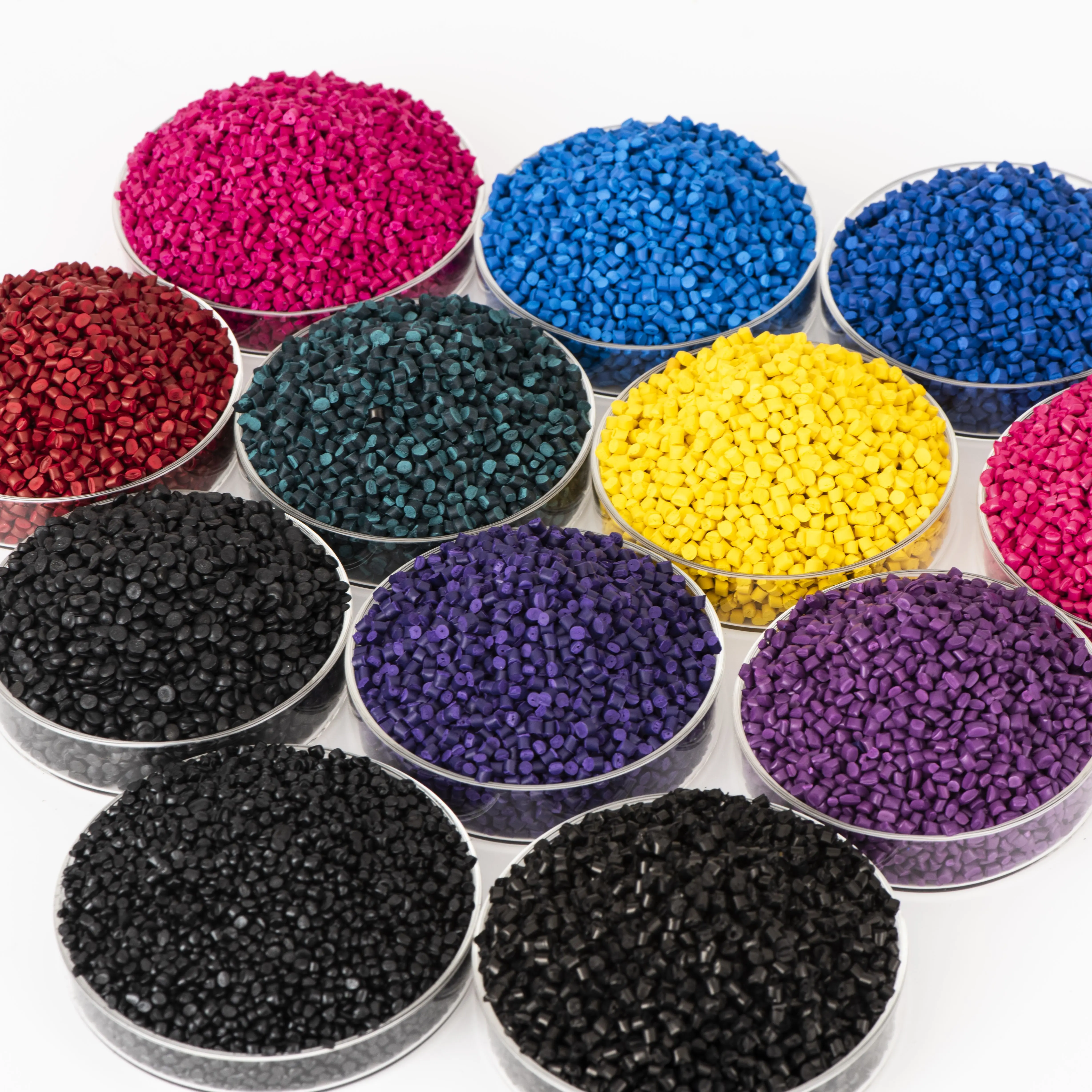 High Brightness LDPE/PP Customized Color Plastic Pellets Anti Aging Color Masterbatch