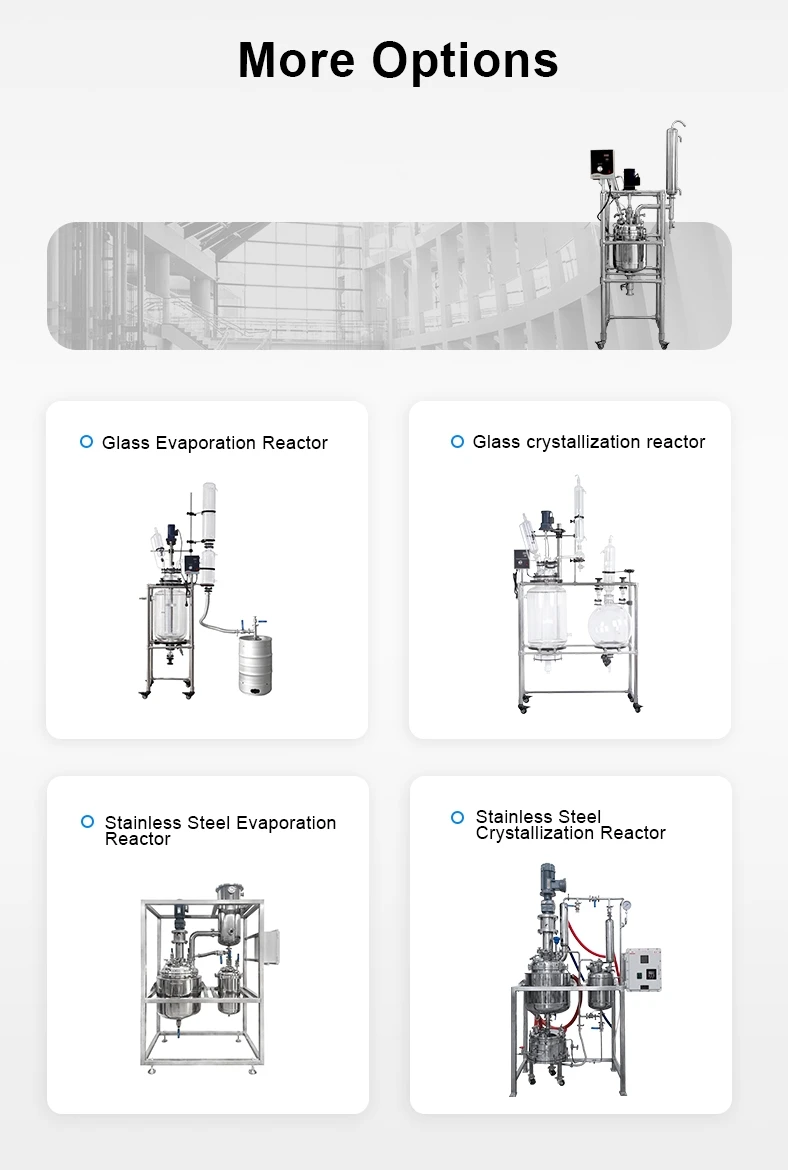 Pressure-Resistant 200L Stirred Industrial Glass Reactor for Large-Scale Production factory