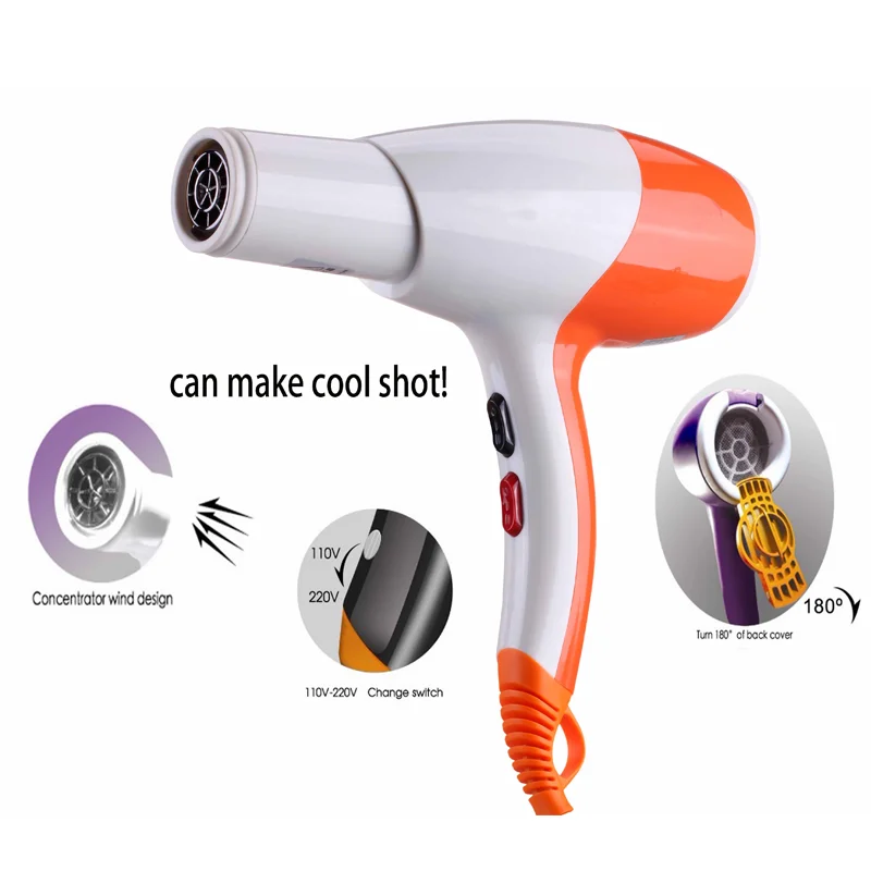 Cecotec Secador de pelo iónico Bamba IoniCare 5350 Powershine Ice. 2600W,  ion real, dos boquillas de precisión, difusor volumen| | - AliExpress