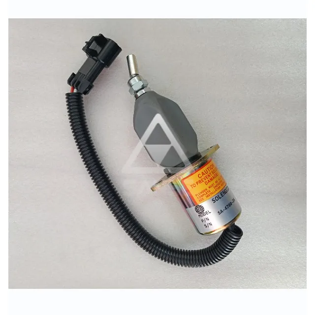 Engine Fuel Stop Solenoid 99453479 for New Holland EX215 Excavator Parts 24V Flameout Shut off Solenoid Valve
